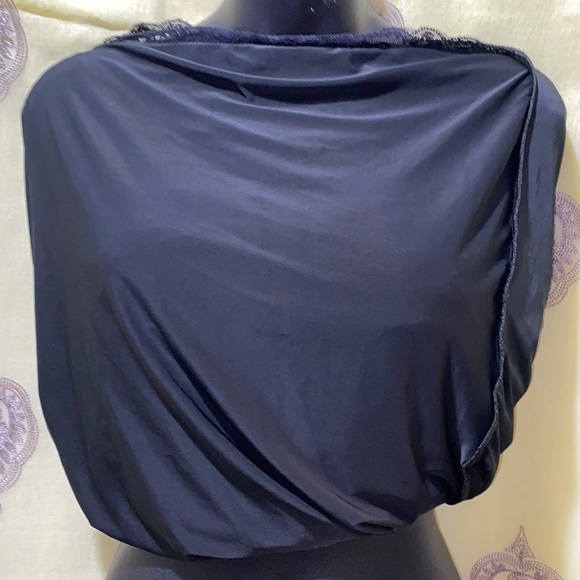 CARE N SPORT BLACK LACE SLIP DRESS ATTACHED LINING SZ 3X - Picture 12 of 12